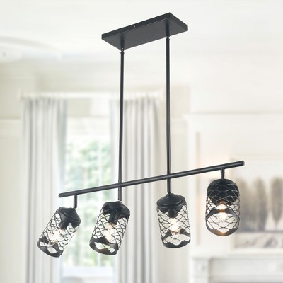 Bella Depot Modern 4-Light Metal Chandelier  PendBlack ant Light for Hallway, Kitchen Island