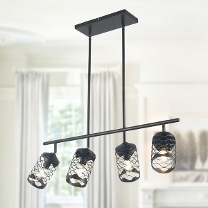 Bella Depot Modern 4-Light Metal Chandelier  PendBlack ant Light for Hallway, Kitchen Island - 1 of 4