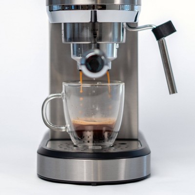 Espressione Stainless Steel 3-in-1 Espresso Maker with Grinder