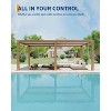 Coucheta Louvered Pergola Outdoor Pergolas with Adjustable Louvered Roof, Reinforced Aluminum Frame, Integrated Drainage System, Outdoor Gazebo - 2 of 4
