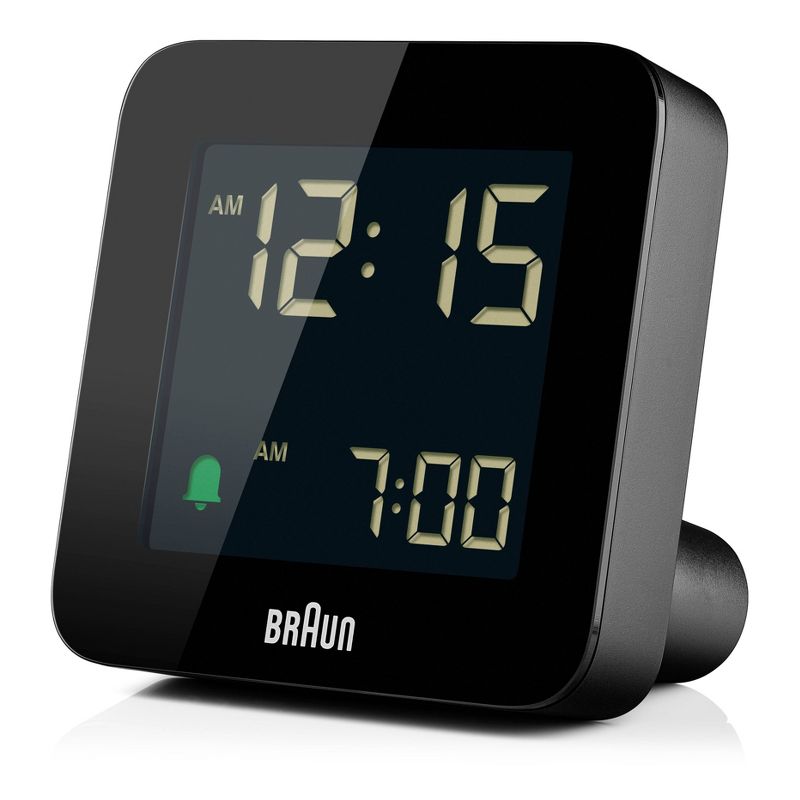Braun Digital Alarm Clock with Snooze and Negative LCD Display, 5 of 12