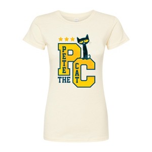 Women's - Pete the Cat - Collegiate Fitted Graphic T-Shirt - 1 of 3