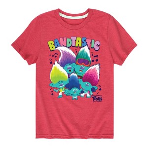 Boys' - Trolls - Bandtastic Branch and Brothers Short Sleeve Graphic T-Shirt - 1 of 4
