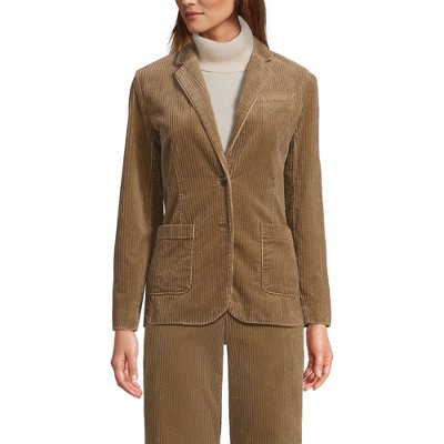 Lands' End Women's Wide Wale Corduroy Blazer