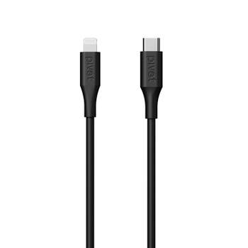 Pivet Motive 6.5' Lightning to USB-C Charging Cable - Black