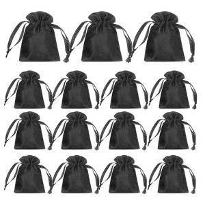 Unique Bargains Satin Drawstring Party Favor Bags Gift Bags for Birthday Candy - 1 of 4