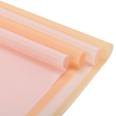 Unique Bargains Decorative DIY Craft Bouquet Gift Packaging Wrap Paper 22.4" x 22.4" 40 Sheets Champagne Pale Pink