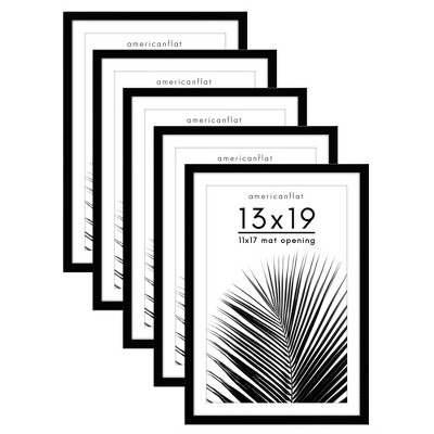 Americanflat 5 Pack of Picture Frames with Mat - Plexiglass Cover