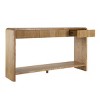 Modern 3-Drawer Console Table with Open Shelf,59" Entryway Storage Table with Rounded Edges for Hallway or Behind Sofa-Baofuwish - 3 of 4