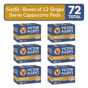 Victor Allen's Coffee Sweet and Salty Caramel Flavored Cappuccino Cups, 72 Ct - 1 of 4