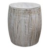 Royal Hampton Serenity Side End Table with 16 Inch Round Top, Mango Wood Construction - 4 of 4