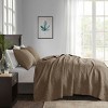 Sapphtopaz Bedding Comforter Set Classic Solid Color with Patterned Quilting Quilt Set - 4 of 4