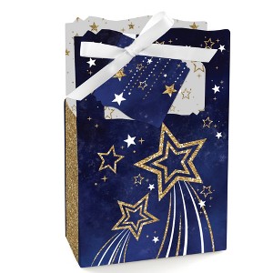 Big Dot of Happiness Starry Skies - Gold Celestial Party Favor Boxes - Set of 12 - 1 of 4