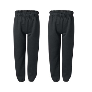 EG PRO 2 Pack Boys Girls Youth Sweatpants Joggers Soft Pants Athletic and Running - 1 of 2