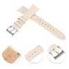 Unique Bargains Women's Men's Cowhide Watch Bands 22mm White 1 Pc - 3 of 4