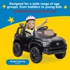 12V Ride On Car/2-Speed Battery Powered Electric Toy Car w/ Headlights,Remote Control,Spring Suspension,Safety Belt - 4 of 4
