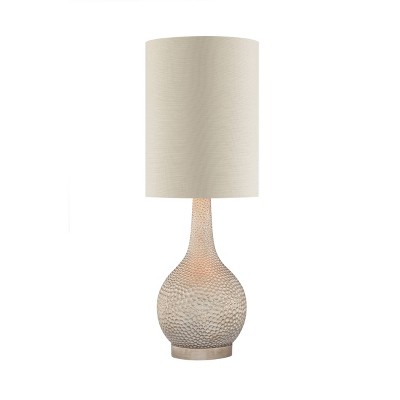 31" Champagne Hammered Table Lamp (Includes LED Light Bulb) Brown - Cresswell Lighting