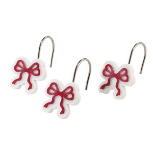 Avanti Linens Christmas Bows Shower Hooks - 1 of 3