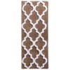 Hastings Home 100% Cotton Trellis Bathroom Mat - 24x60 inches - Taupe - 3 of 4