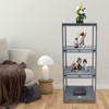 YIYIBYUS Gray Acrylic Display Case Retail Display Counter Cases 3 Tier Display Shelf - 2 of 4