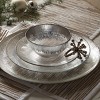 Split P Silver Metallic Rim Glass Dinner Plate Set of 4 - image 2 of 3