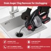 Electric Drain Auger 25FT, Heavy Duty Plumbing Snake for Toilet, Sink Sewer Clogs, 3-In-1 Drain Clog Remover, Bathroom Pipe Cleaner Tool - 4 of 4