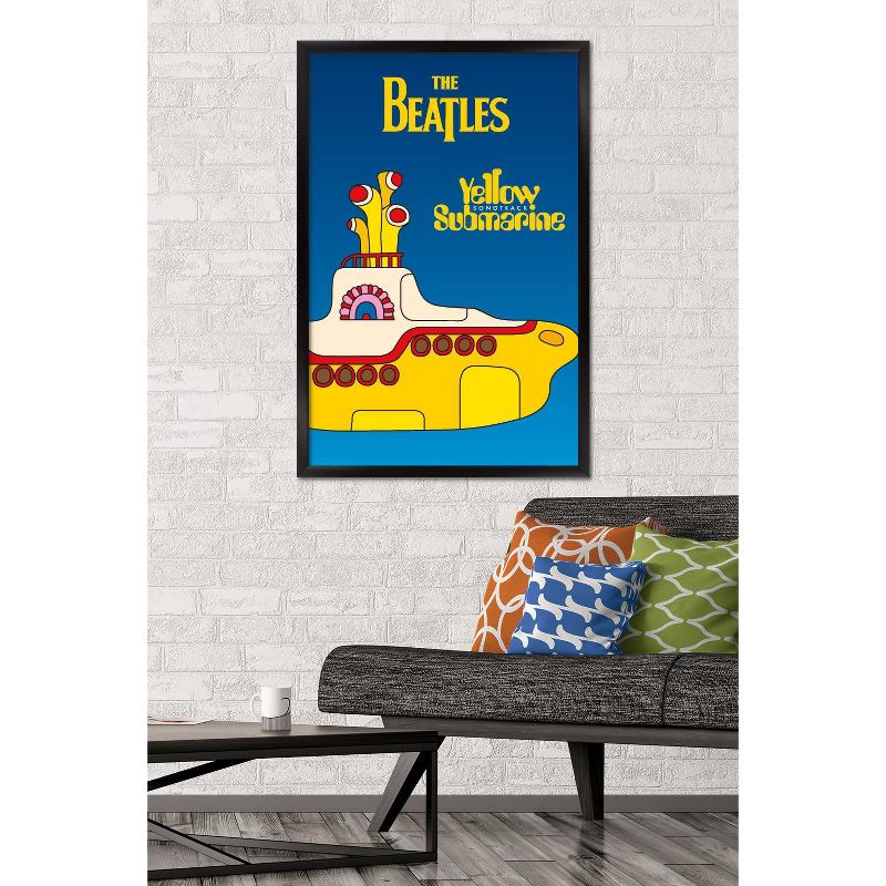 Trends International 24X36 The Beatles - Yellow Submarine Framed Wall Poster Prints, 2 of 7