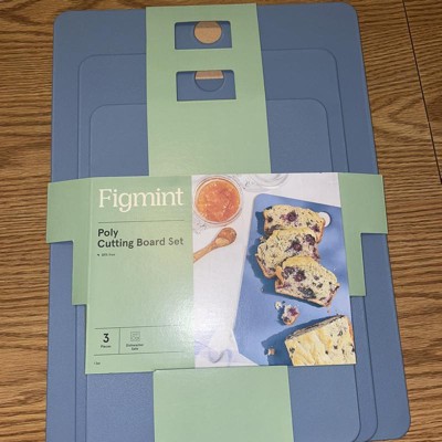 3pc Nonslip Recycled Poly Cutting Board Set Vintage Cream - Figmint™