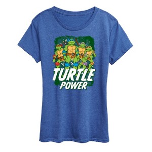 Women's - Teenage Mutant Ninja Turtles - Turtle Power Short Sleeve Graphic T-Shirt - 1 of 4