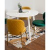 NicBex Round Dining Table Set for 4 Morden Dining Room Table with 4 Velvet Chairs and MDF Tabletop for Home Office - 3 of 4