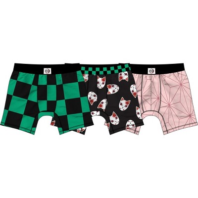 Demon Slayer Character Patterns Men's 3pk Boxer Briefs-xxl : Target