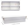 Playthos 2-Row Baseball Trading Card Storage Boxes 2pk; Deluxe Sports and CCG Cardboard Boxes for Toploaders, Max 1600 Card Capacity Each Box - 3 of 4