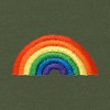 Dalix Rainbow Embroidered Zip Hoodie Fleece Long Sleeve Pocket Warm Soft Mens - 2 of 4