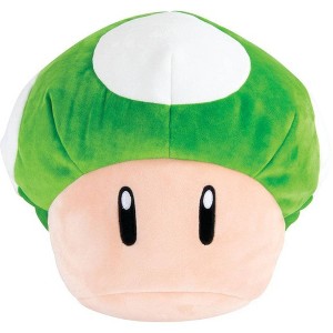 Club Mocchi Mocchi Super Mario 1-Up Mushroom 15" Plush - 1 of 4
