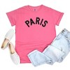 Simply Sage Market Women's Embroidered Paris Arched Short Sleeve Garment Dyed Tee - 3 of 3