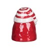 Transpac Dolomite 9.65 in. Multicolor Christmas Peeking Santa Cookie Jar - image 3 of 4