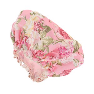 Unique Bargains Women's Big Flower Bath Cap 1 Pc - 1 of 3