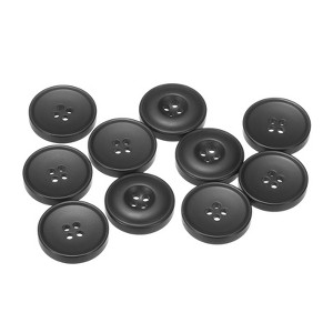 Unique Bargains Resin DIY Craft Flat 4-Hole Sewing Buttons 10 Pcs - 1 of 4