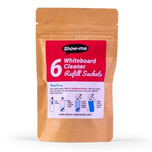 Show-me® Refillable Dry Erase Board Cleaner Sachets, Pack of 6 - 1 of 4