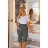 Ekouaer Maternity Shorts for Women Maternity Capris Yoga Pregnancy Short Pants Soft Joggers Lounge Bottoms - 3 of 4