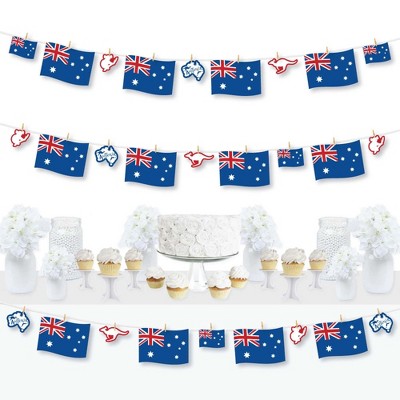 Big Dot of Happiness Australia Day - G'Day Mate Aussie Party DIY Decorations - Clothespin Garland Banner - 44 Pieces