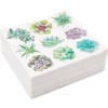 Sparkle and Bash 100 Pack Succulent Paper Napkins for Birthday Party (6.5 In) - image 3 of 4