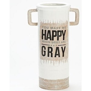 Roman 17.25" You Make Me Happy When Skies Are Gray Vase Stand - 1 of 1