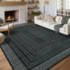 Modern Rugs for Living Room Ultra-Soft Geometric Bordered Indoor Rug - 2 of 4