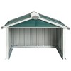 vidaXL Garden Shed Green Galvanized steel Durable Garden Shed - 4 of 4