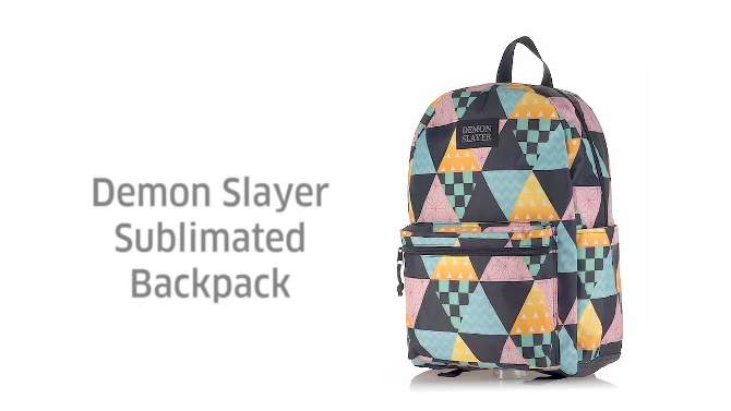 Demon Slayer Multi Character Costume Print Laptop Backpack, 2 of 8, play video