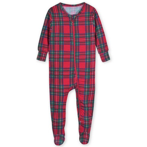 Gerber Baby And Toddler Snug Fit Footed Holiday Pajamas - Plaid