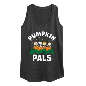 Women's - Peanuts - Pumpkin Pals Graphic Racerback Tank - 1 of 4