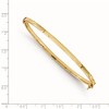 Black Bow Jewelry 3mm 14k Yellow Gold Polished Flat Hinged Bangle Bracelet - 3 of 4