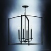 Urban Ambiance Luxury Contemporary Chandelier,  25"H x 19.625"W,  Midnight Black Finish, UHP3831 - 3 of 4
